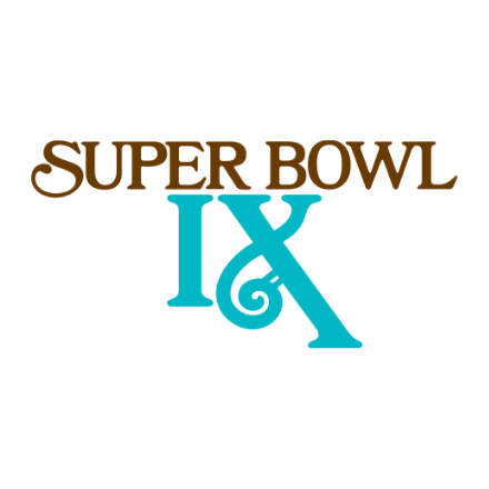 Super Bowl IX logo